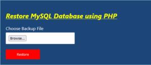 Restore-MySQL-Database-using-PHP